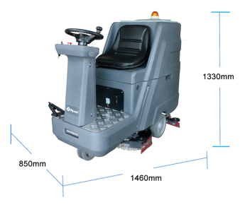 D8PRO Ultra Ride On Floor Scrubber Dryer для работы в крупных промышленных районах. 1