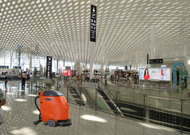 Прогулка аэропорта электрического провода за управлением ПЛК цвета автоматического скруббера оранжевым